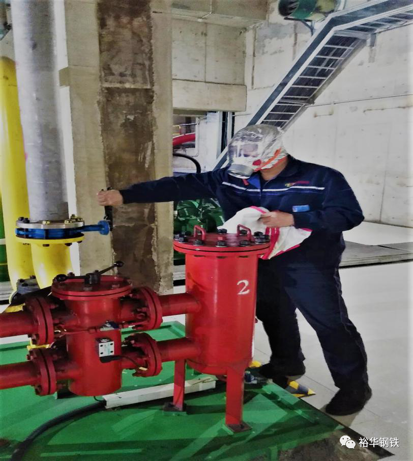 裕华宽带钢厂组织液压站消防应急演练